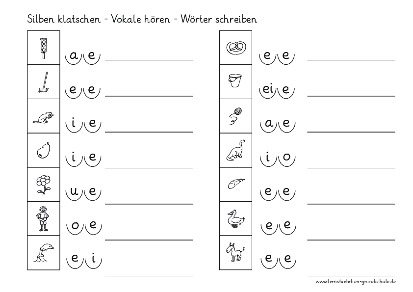 Silben klatschen Vokale hören Wörter schreiben 2.pdf